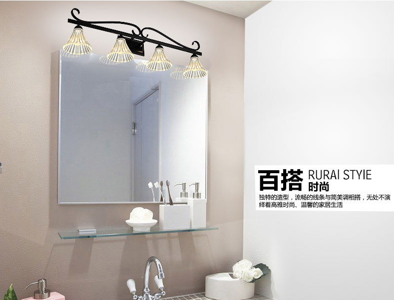 美钰鑫现代简约led镜前灯欧式浴室镜前灯卫生间镜柜灯壁灯具018