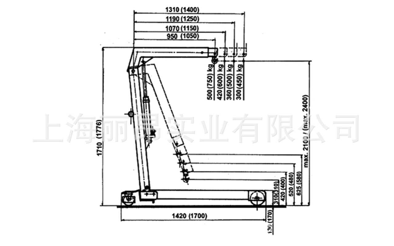 欧式折叠快速泵单臂吊/后置式泵固定单臂吊/欧式固定快速泵单臂吊