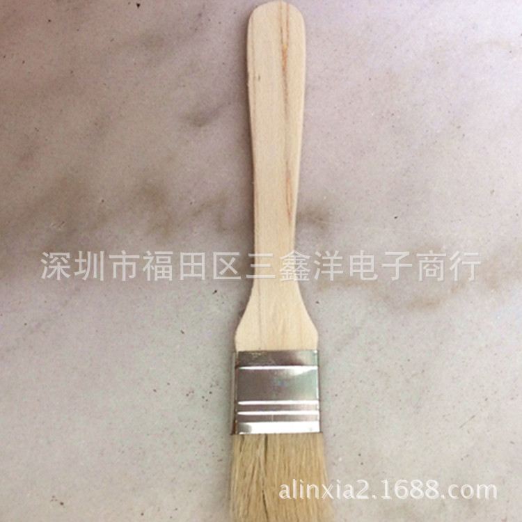 3号木柄猪鬃烧烤刷 烧烤调料刷子