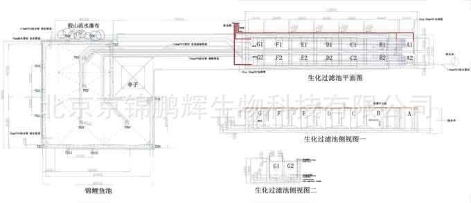 锦鲤鱼池建造 风水鱼池设计图 ******锦鲤鱼池设计施工循环水系统】