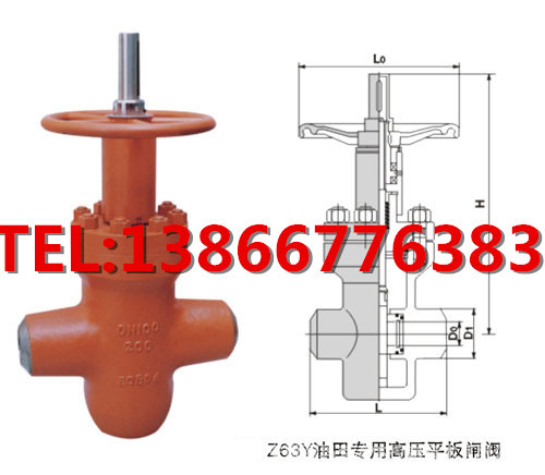 Z63Y油田專用平板閘閥