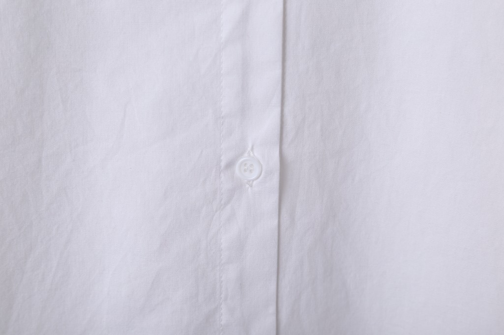 复古小圆领白衬衫