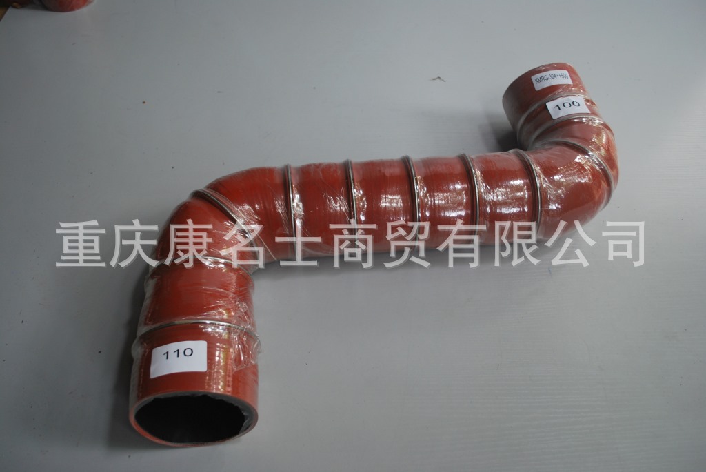 买硅胶管KMRG-324++500-变径胶管100变110X内径100变110X发动机连接硅胶管,红色钢丝11凸缘11Z字内径100变110XL720XL580XH580XH560-1