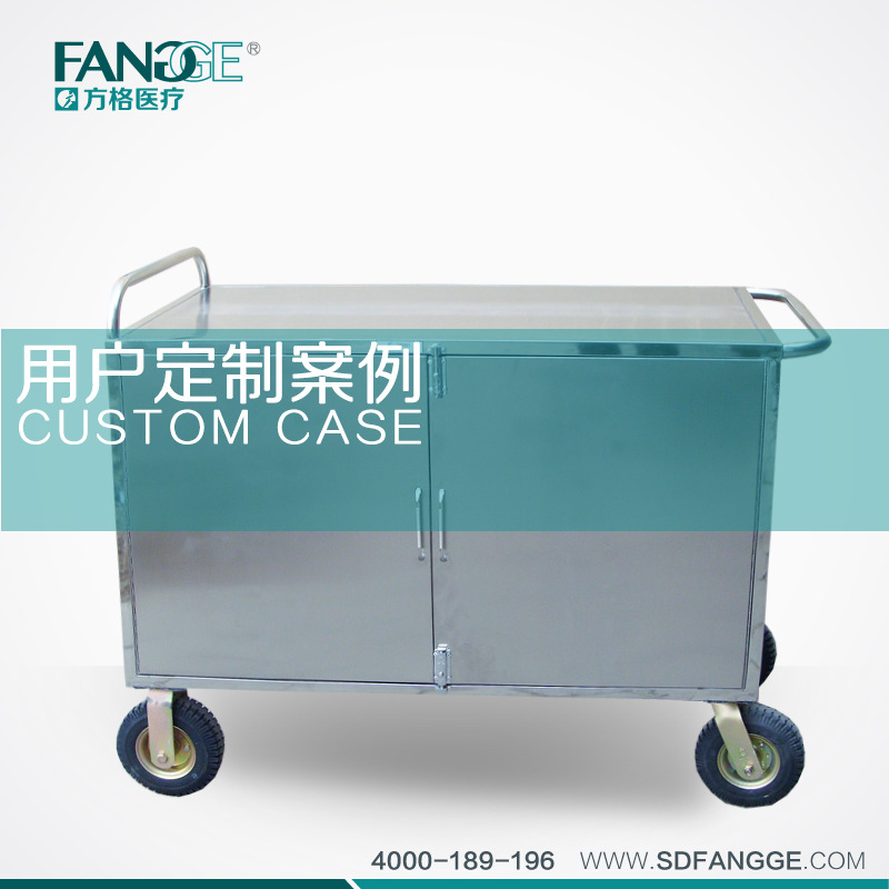 上海无菌回收车 方格订做医用回收车