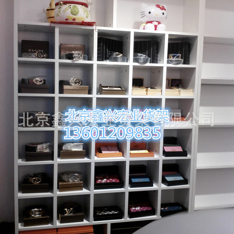 定做木质展柜格子铺货架鞋柜精品货架包包展示柜木制货架