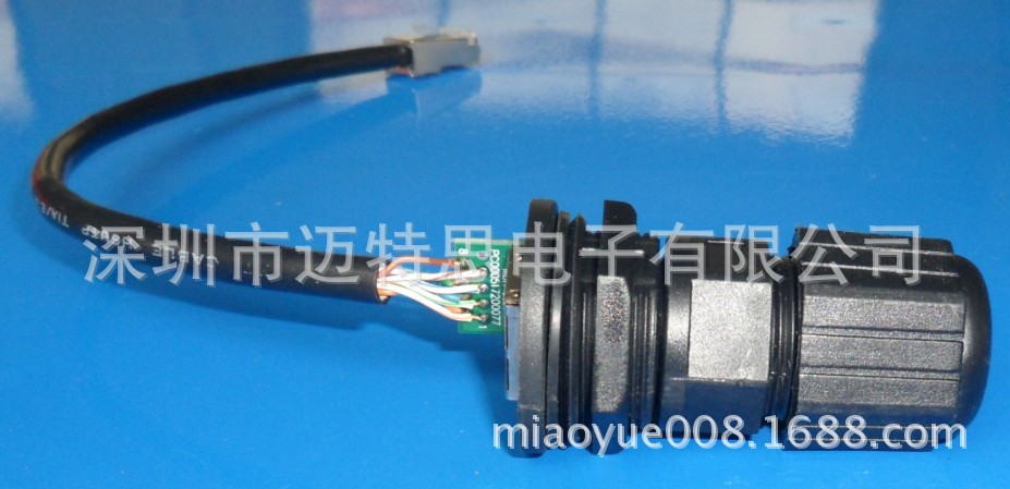 RJ45M25AP1網路防水連接器 1