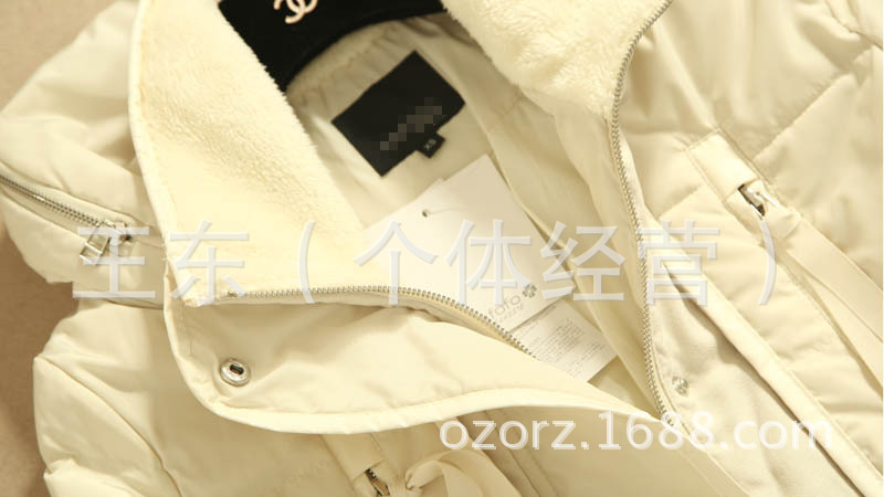 2014新款女装 时尚百搭 抗风防寒 羊羔毛领皮质