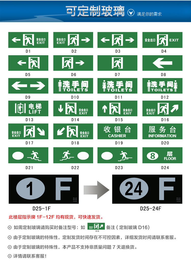 安全出口指示灯牌疏散指示灯消防应急标志灯安全出口应急灯