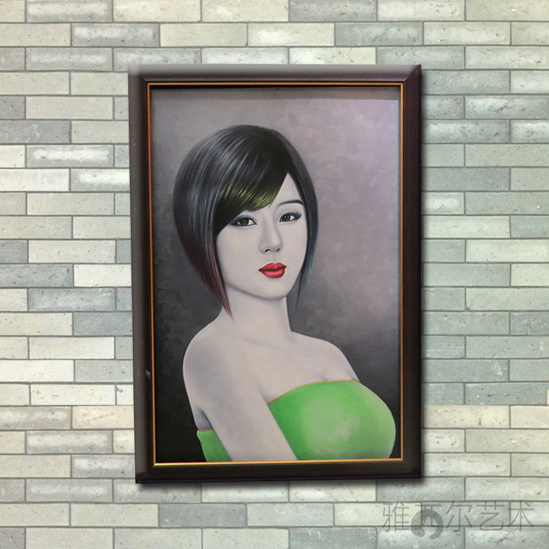 厂家生产宾馆ktv高档装饰油画 美女肖像装饰油画