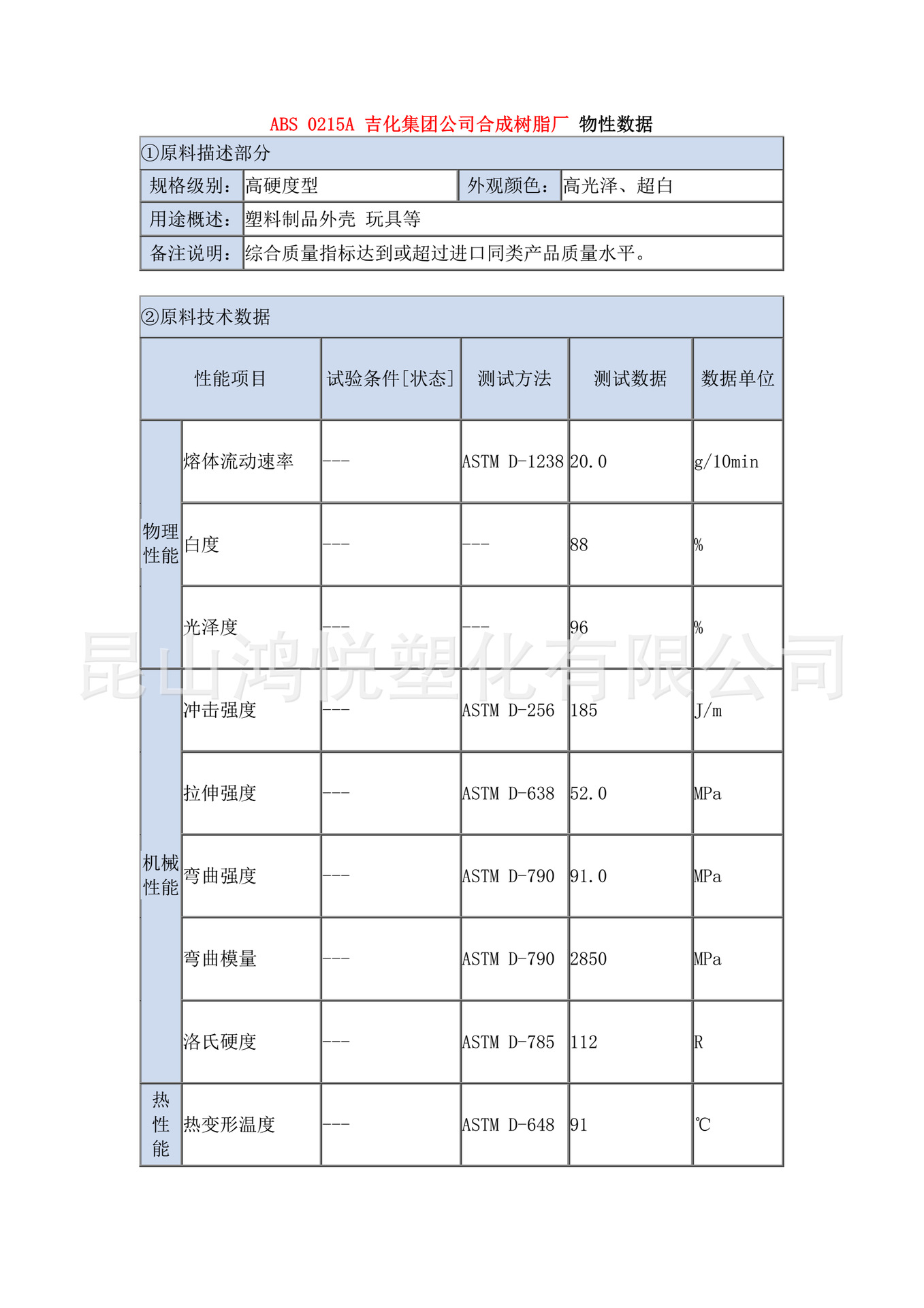 abs/吉林石化/0215a 通用注塑级 本色高光泽 塑料外壳