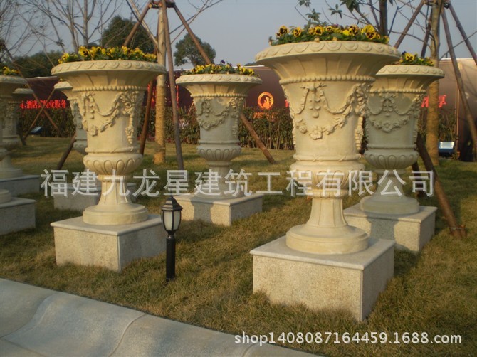 石材花盆,石雕花钵