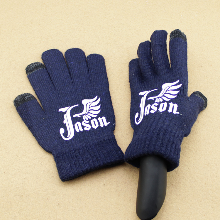 张杰jason logo 标志 触摸屏 羊绒仔 保暖手套