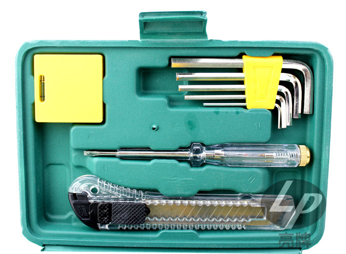 tools hardware 批发五金工具12件套家用组合工具套装 6001工具箱图片