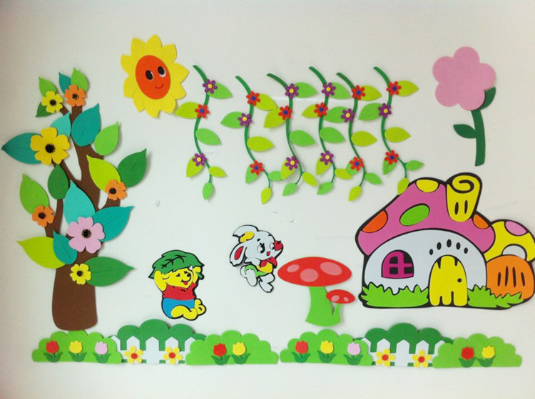 幼儿园教室墙面布置环境布置主题墙材料 教室装饰特价组合图