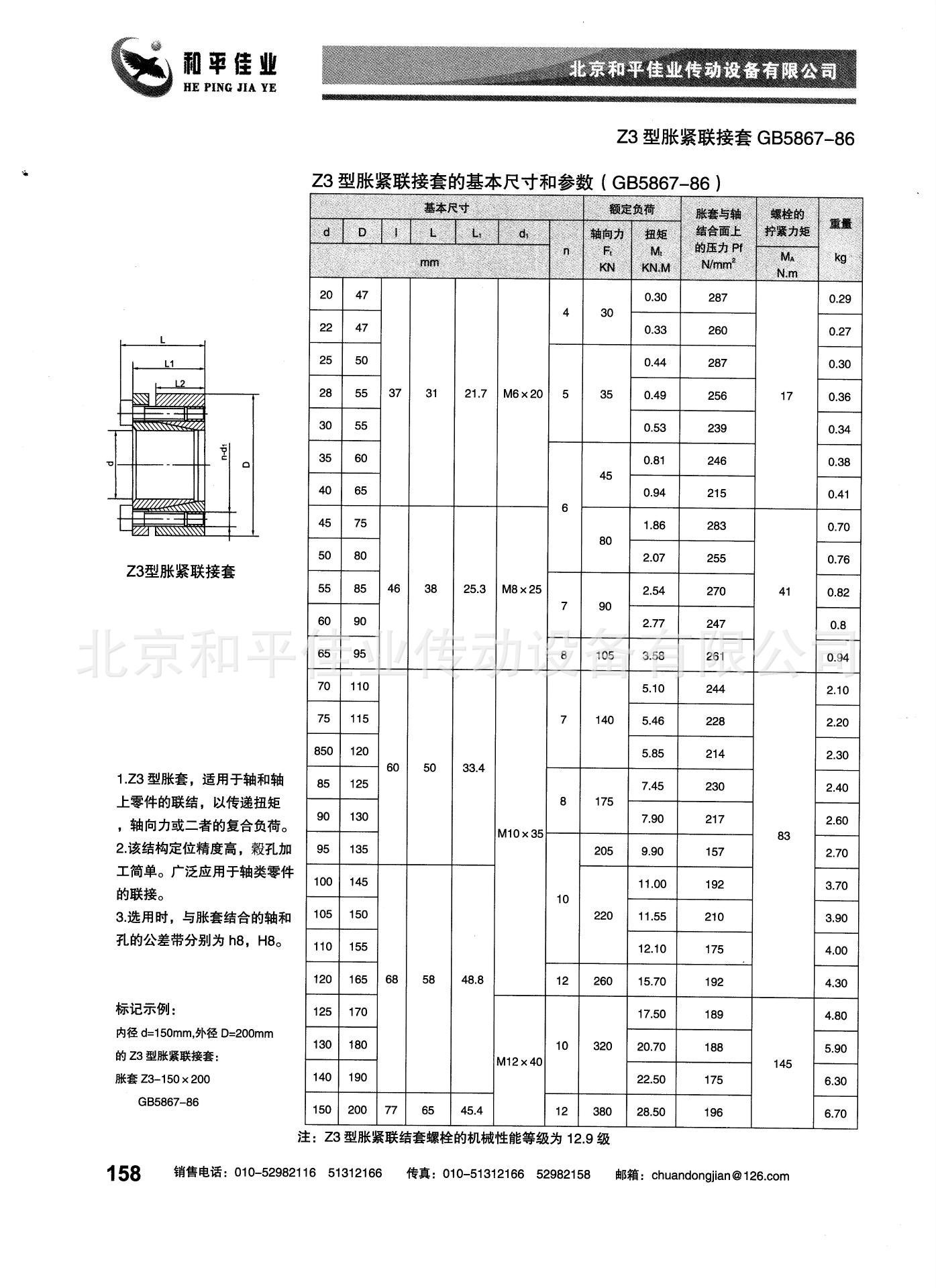 漲套的使用壽命長.（三）漲套在超載時，將失去聯結作