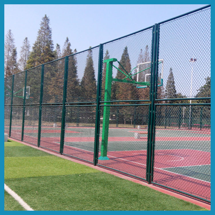 黄山球场围网浸塑工艺 篮球场加工流程 体育场护栏质量