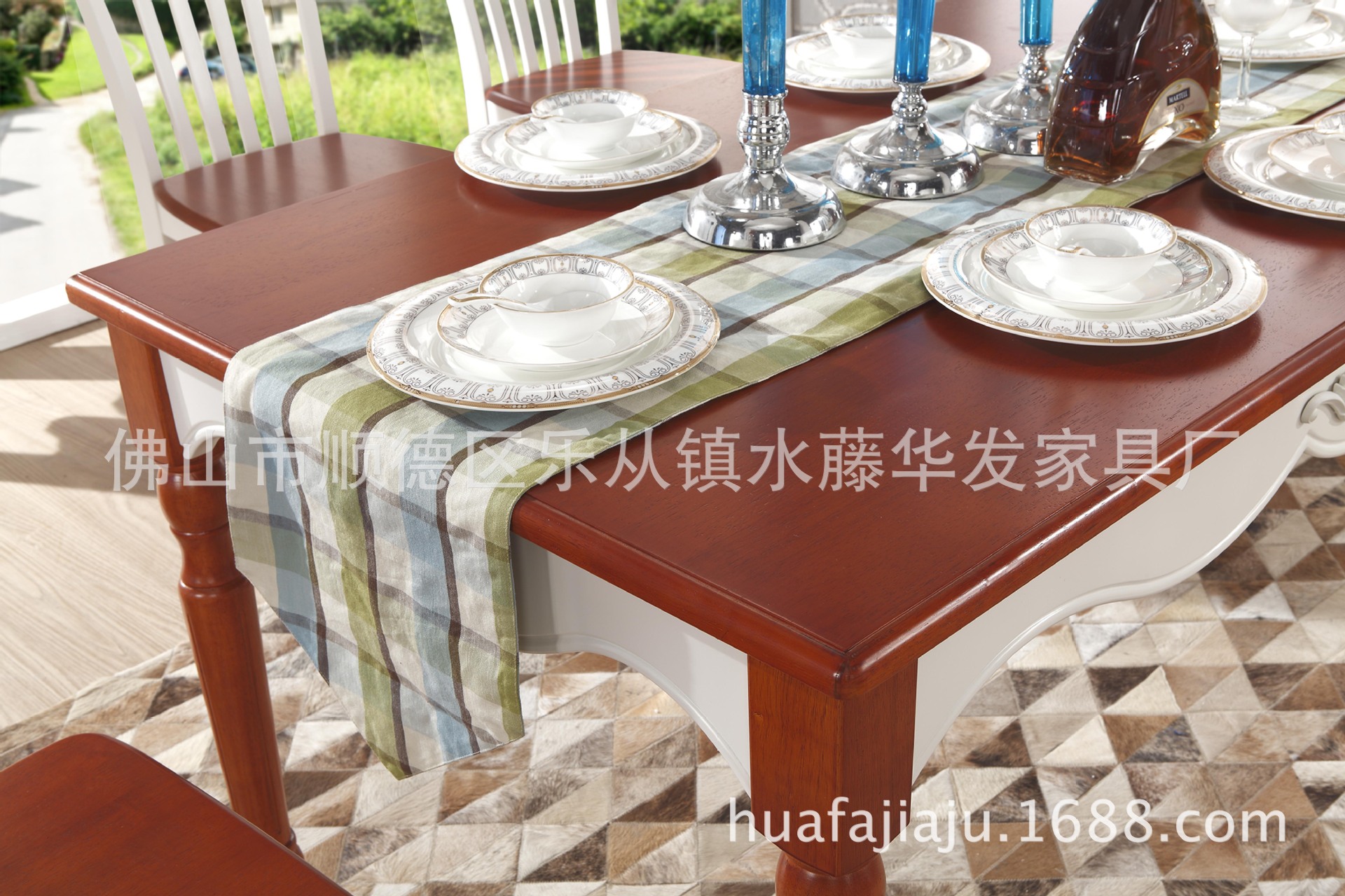 实木家具/最新地中海系列餐台餐椅