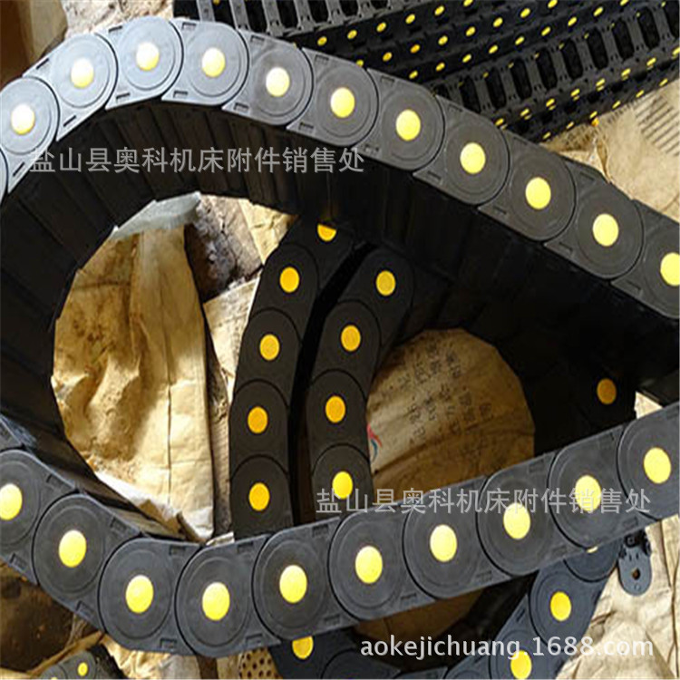 厂家供应工程塑料拖链尼龙拖链 电缆金属钢制拖链钢铝拖链