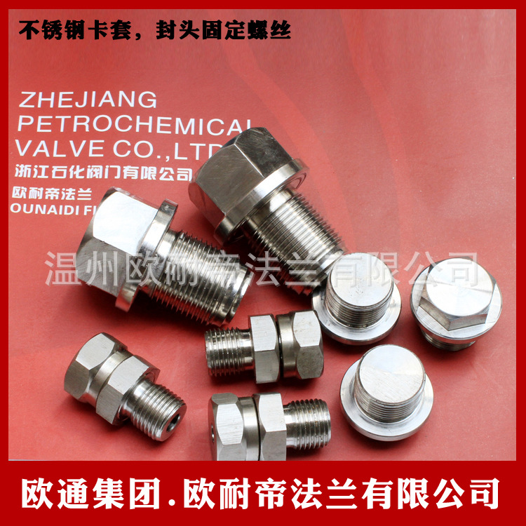 不锈钢卡套,封头固定螺丝