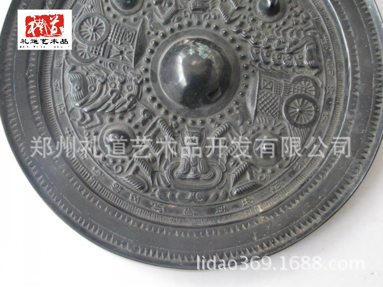 铜镜直径19.5cm厚1.2cm重1.6kg (2)