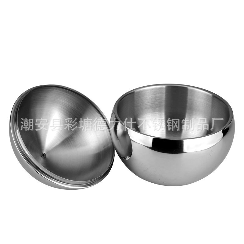 不锈钢冰粒碗(钢盖塑盖)-主图4