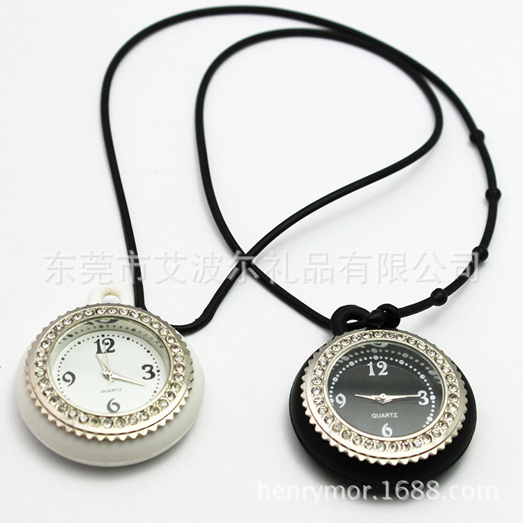 硅胶手表,项链表,礼品表,怀表项链表,复古项链表
