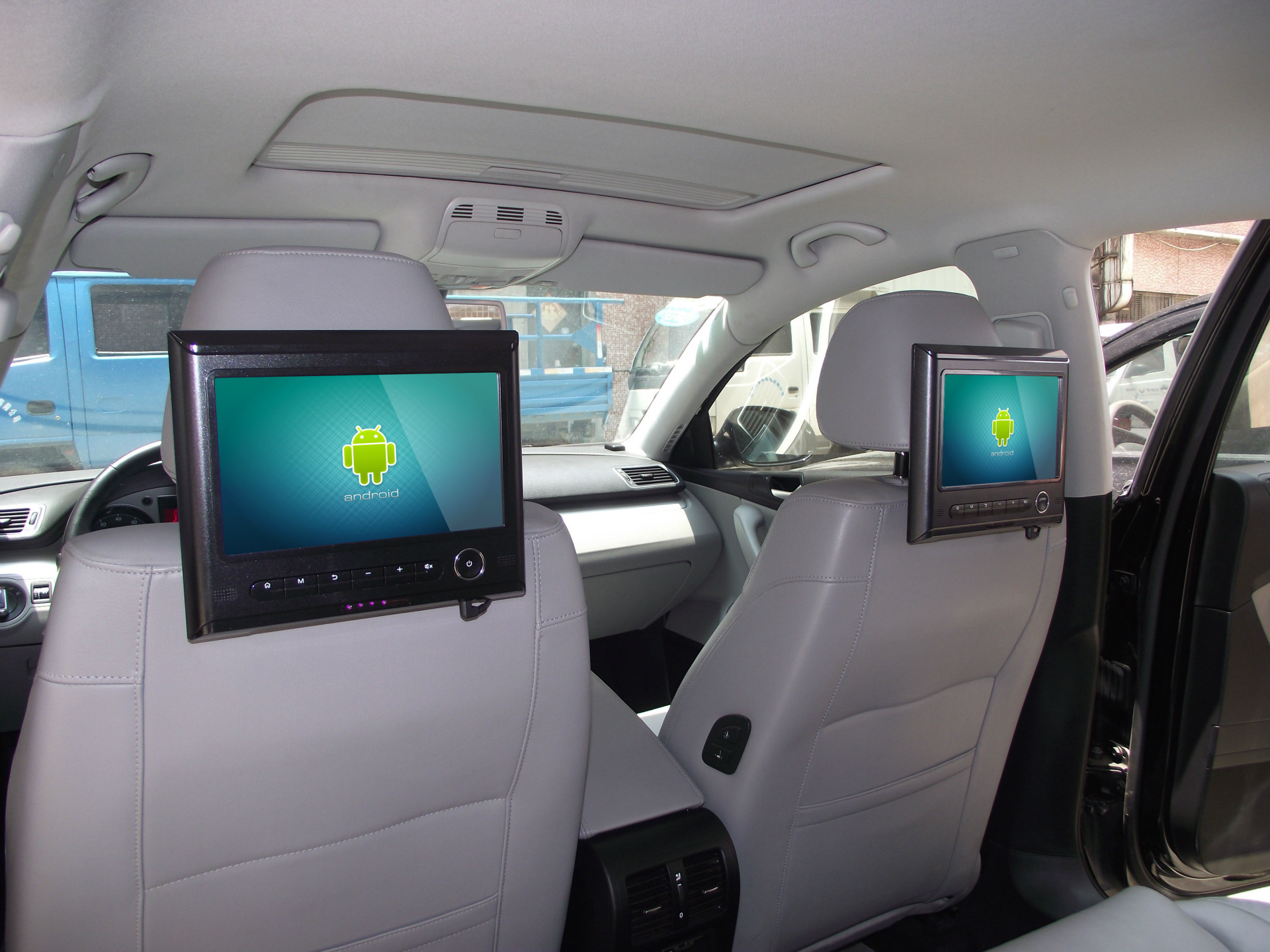 9寸挂式汽车头枕安卓DVD显示器