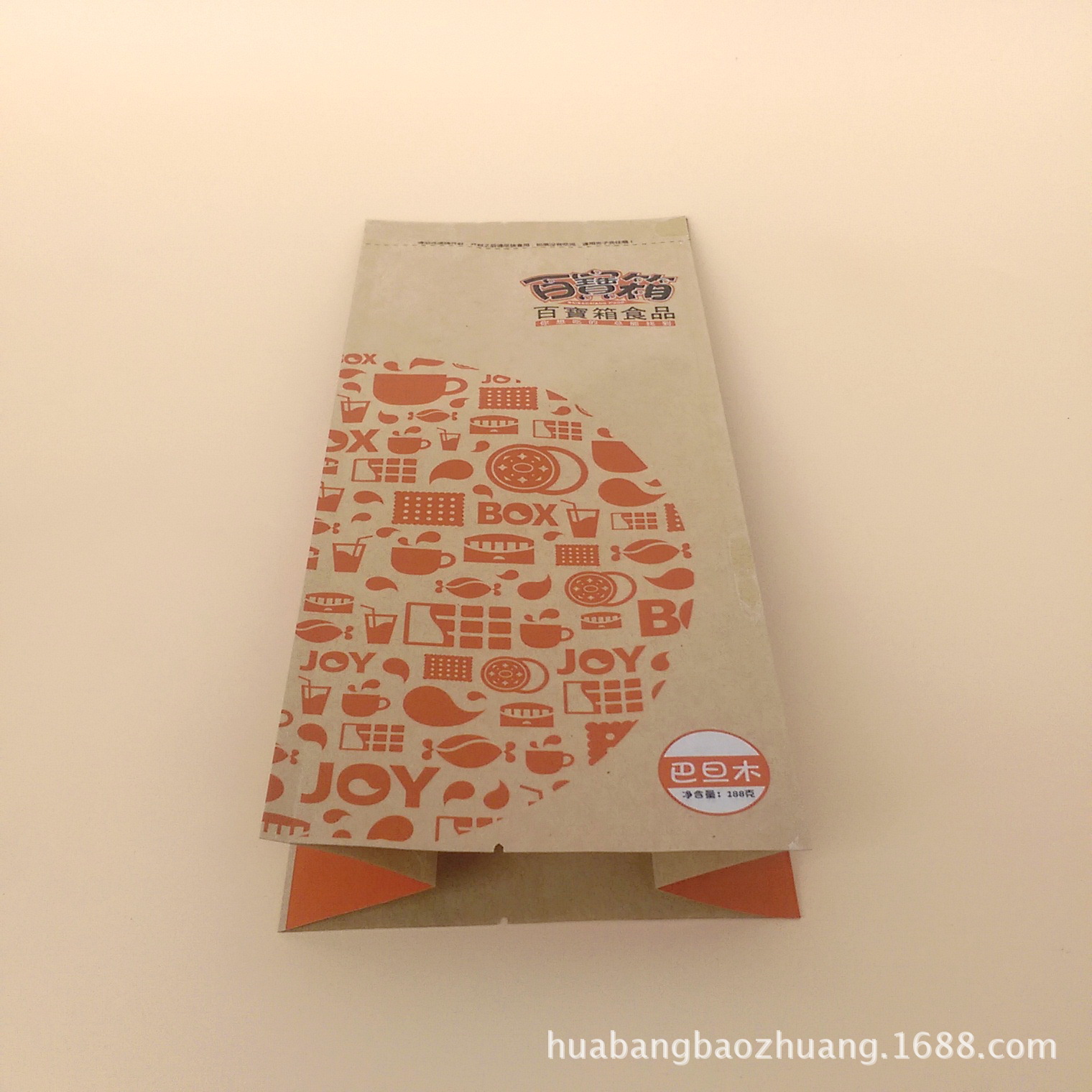 定制 食品级淋膜铝箔白牛皮纸坚果袋 四边封风琴式牛肉干外包装袋图片