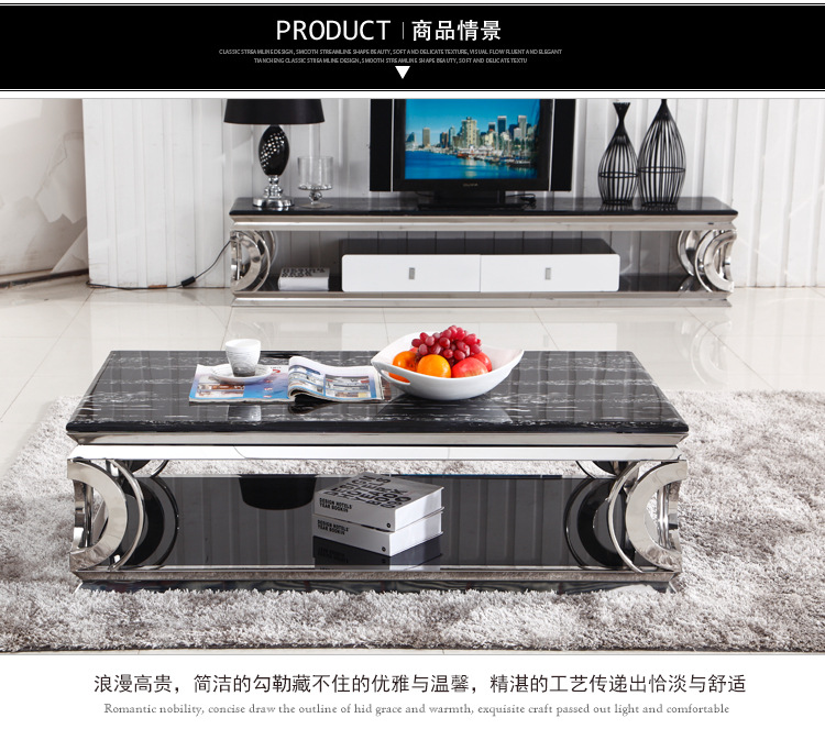 【佳优】不锈钢大理石 615高档茶几 专业生产 优质耐用 厂家直销