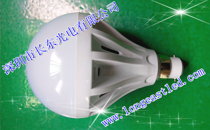 12W塑料球泡灯B22灯头