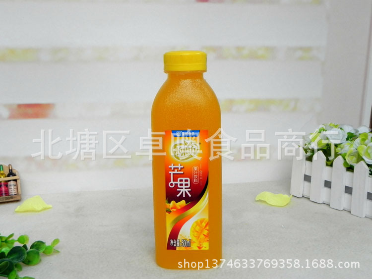 果然食品水果坊芦荟蓝莓芒果雪梨果汁饮料500ml*15瓶/件健康饮品