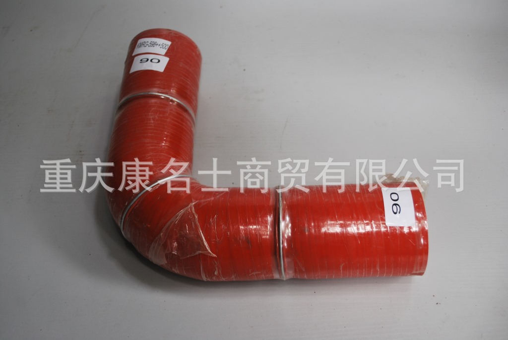 汽车硅胶管配件KMRG-598++500-胶管内径90XL520XL380XH370XH370内径90X硅胶波纹管,红色钢丝3凸缘3U型内径90XL520XL380XH370XH370-2