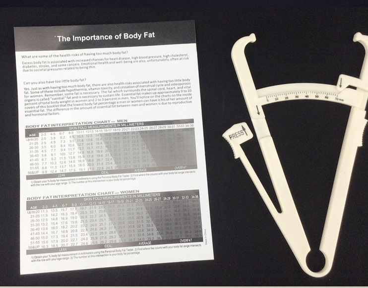 新款脂肪卡尺 体脂测量仪 脂肪尺 带说明书 价格优惠