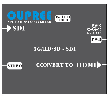 欧柏锐OPR-SH105 SDI转HDMI 转换器 高清10
