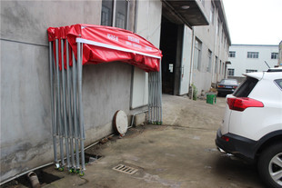 雨蓬推拉式移动车棚 折叠车库户外停车篷汽车帐篷 仓储遮阳棚