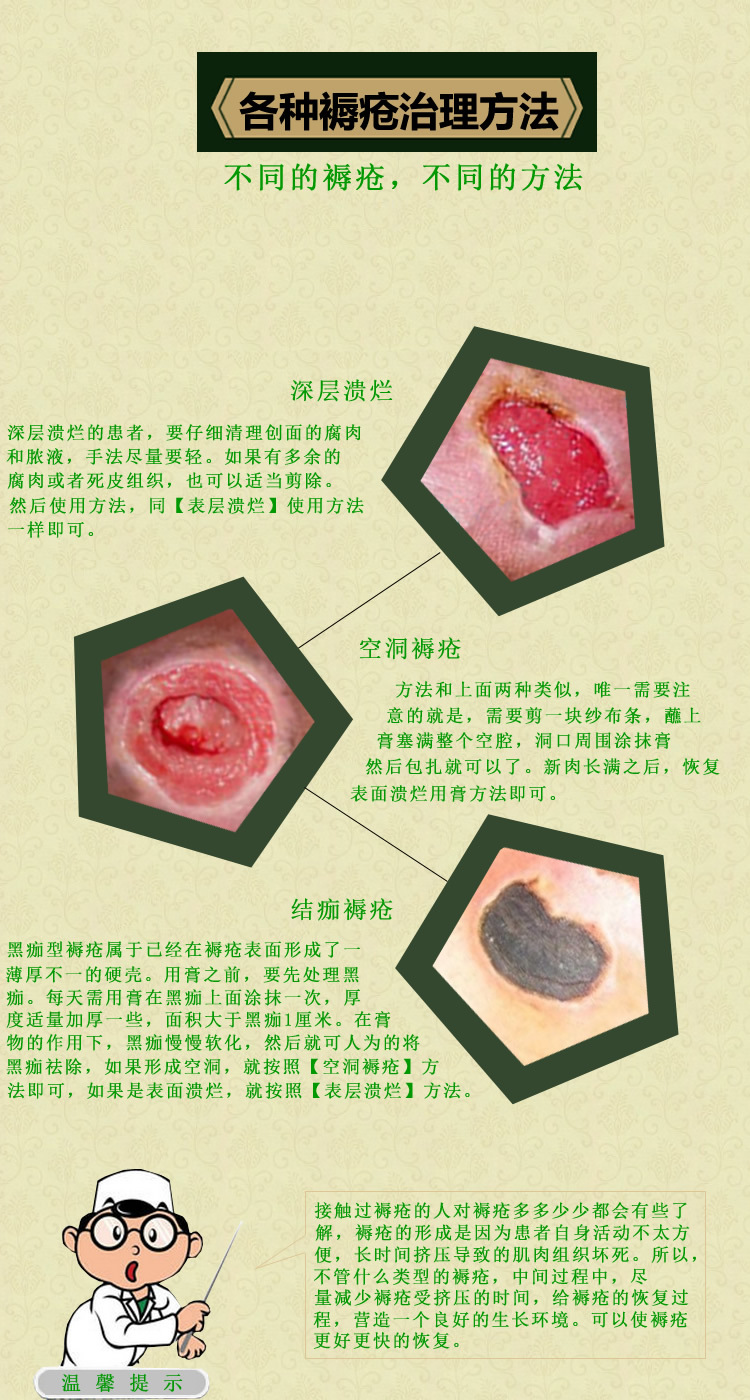 祛腐生肌褥疮膏护理玉红老烂腿溃烂褥疮修复防褥疮气床垫