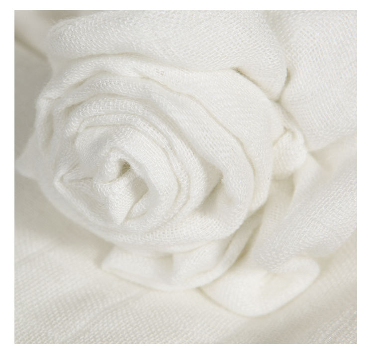 本白方格双层纱布_05