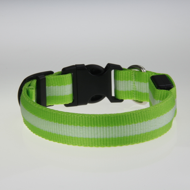 2.5cm条纹光纤狗项?个规?个颜 发光狗项 (26