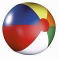 16 inches inflated beach ball