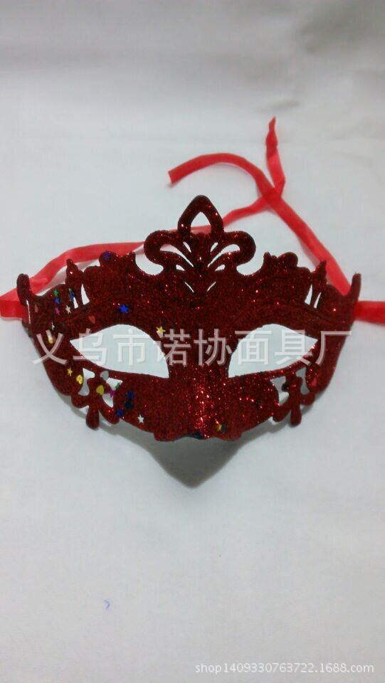 2014款金粉小仙女面具儿童万圣节面具舞会派对节庆化妆面具