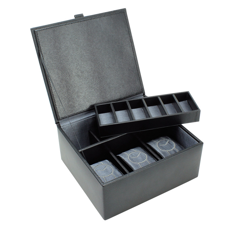 上海厂家 中高端定制表盒 仿皮木质手表盒 定做柜台装饰手表盒