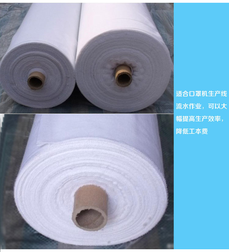 本白方格双层纱布_07