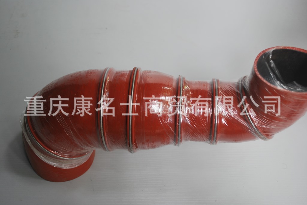 柴油胶管KMRG-416++500-变径胶管4195010382-内径80变110X挤压硅胶管,红色钢丝6凸缘6Z字内径80变110XL460XL350XH430XH450-6
