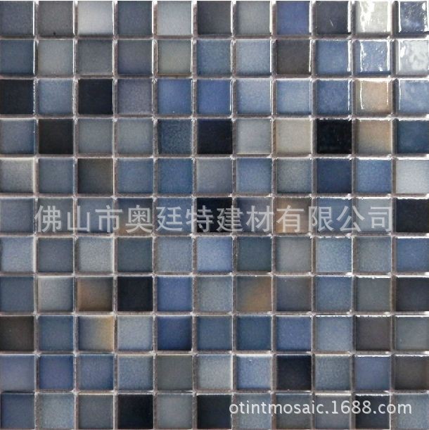 陶瓷马赛克 阴阳渐变色 25规格 釉面亮光瓷砖 家装/工装 佛山出货