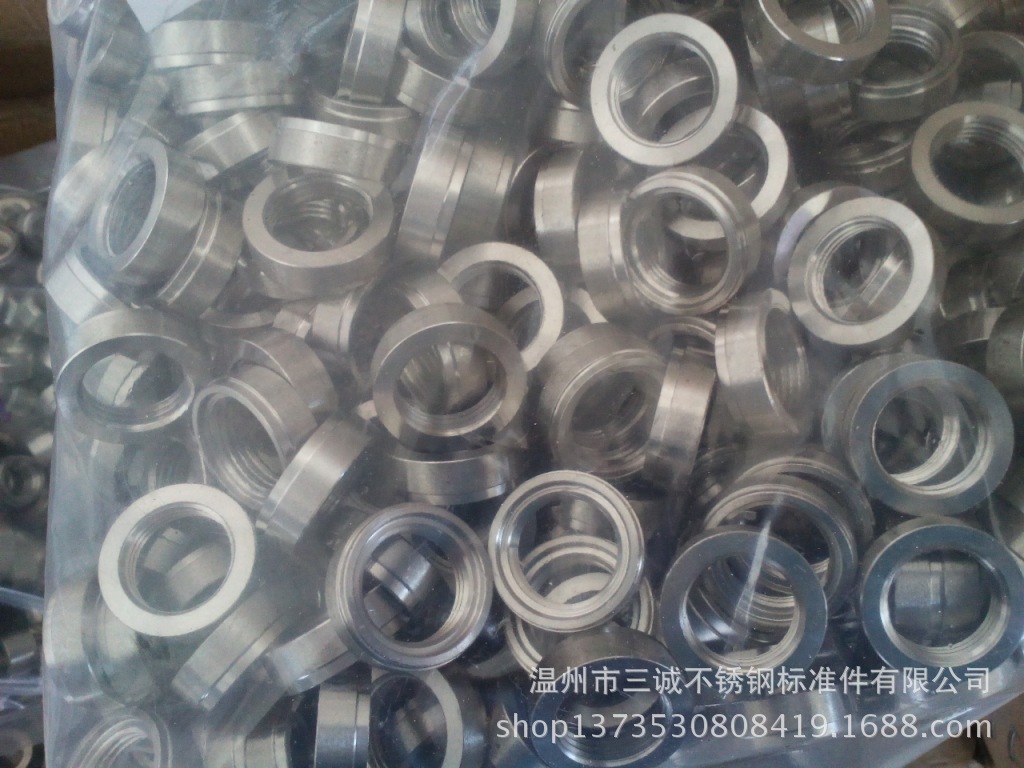 不锈铁圆螺母进气螺母机械连接配件