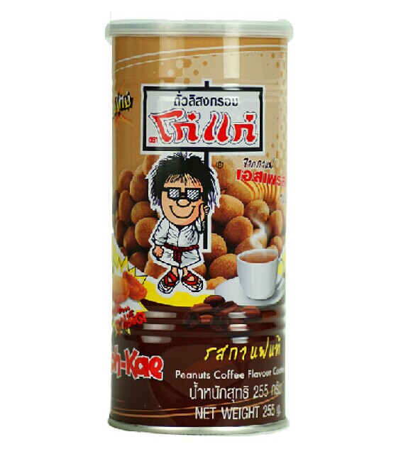 泰国原装进口食品 零食 大哥咖啡味花生豆 255g 批发