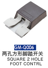 GM-Q006,二孔方形脚踏开关牙科配件,牙科材料