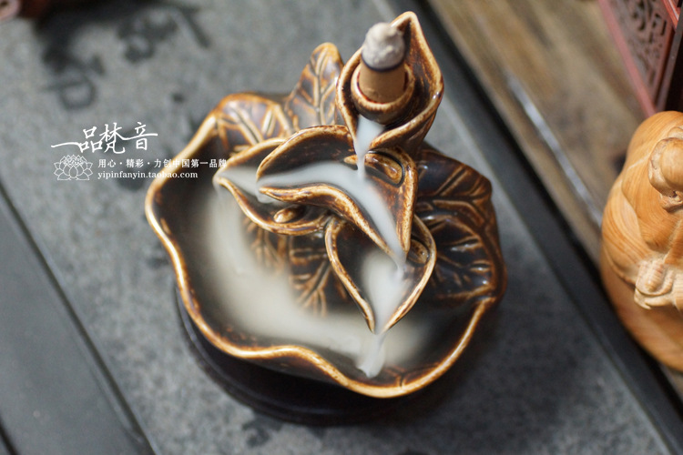 倒流薰香炉双卷叶荷花3