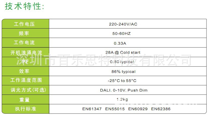 防水电源 中文图片