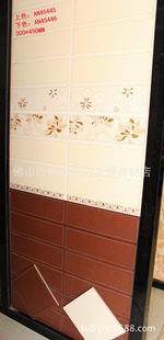米黄、红色皮纹瓷砖 300*450哑光面皮纹瓷片 中性系列酒店内墙砖